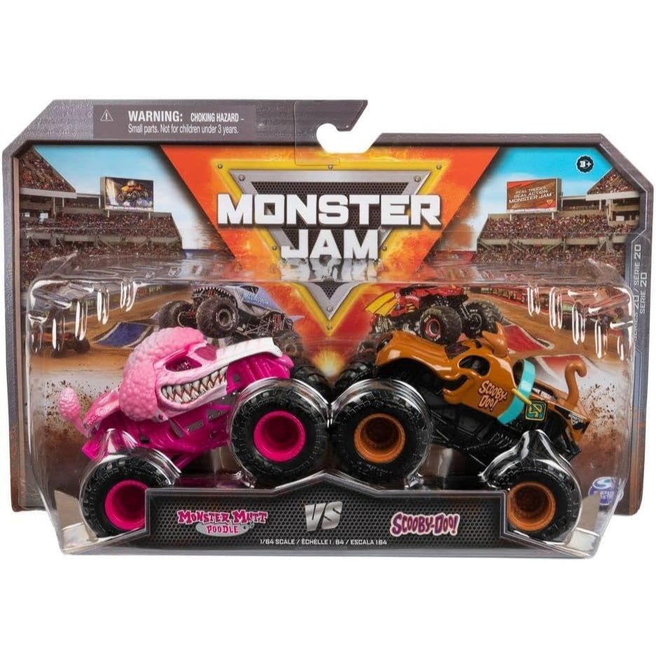 Monster Jam, Official Monster Mutt Poodle Vs. Scooby Doo Die-Cast Monster Trucks