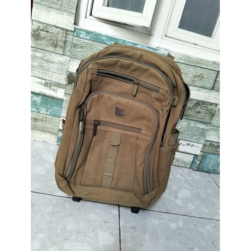 [Preloved] Tas Backpack Ransel Troli NAVY CLUB