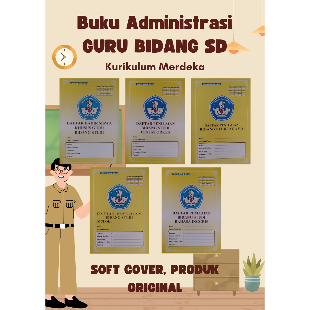 Buku Administrasi Guru, Guru Bidang dan Kepala Sekolah SD
