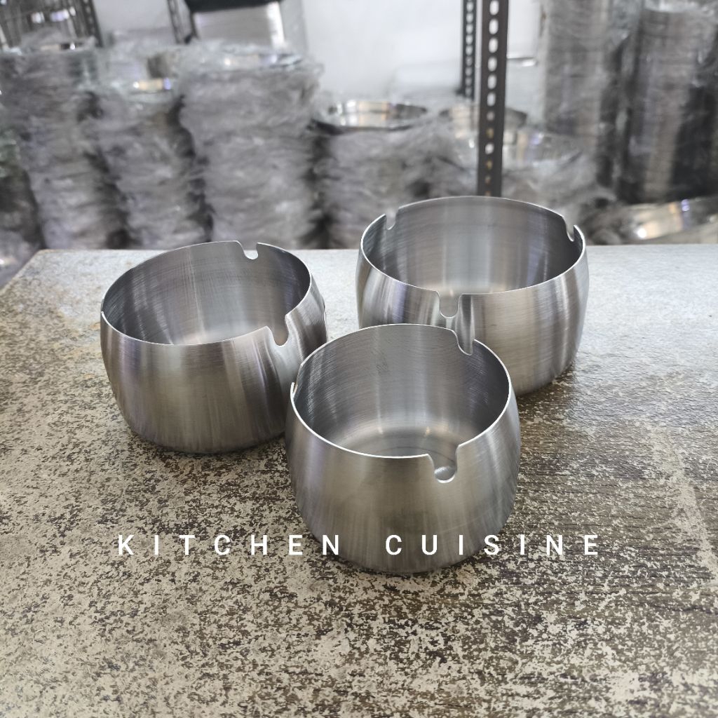 Asbak Stainless Steel / Asbak Tebal
