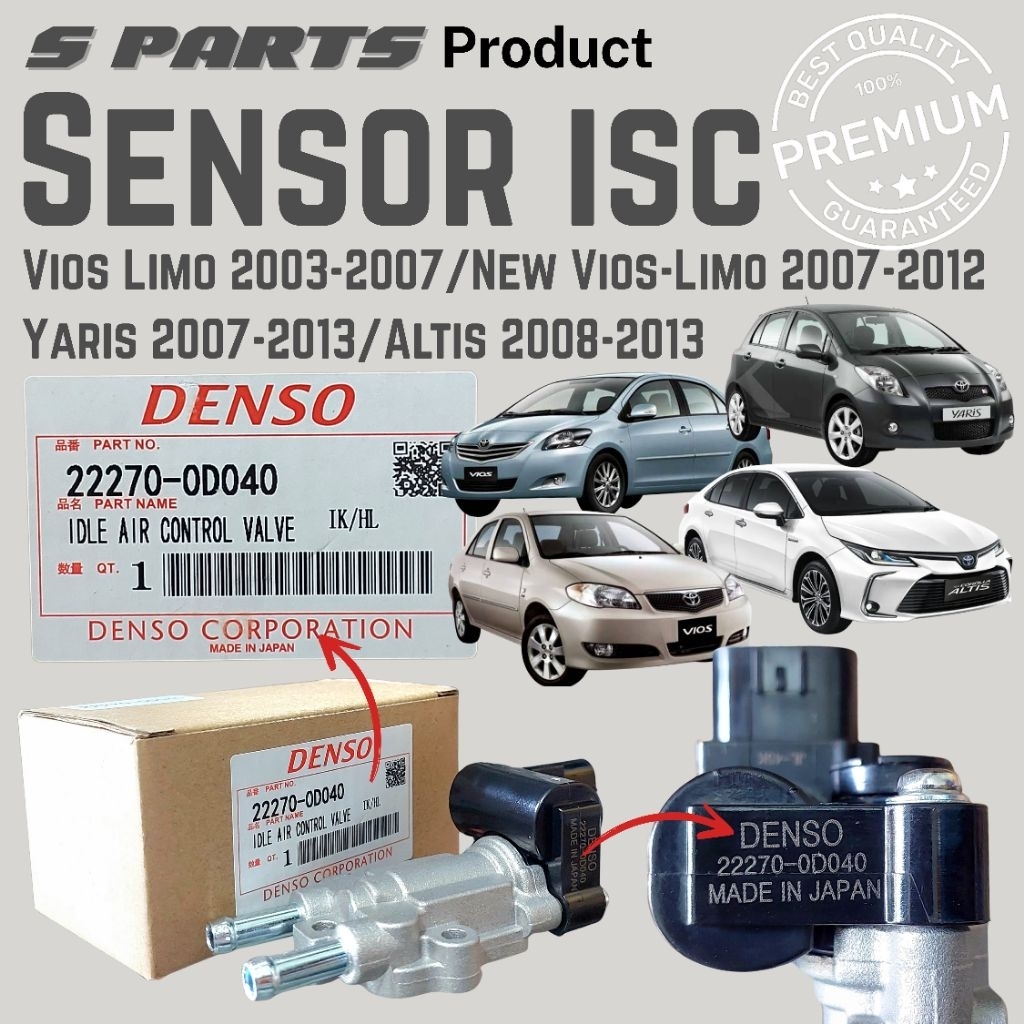 Sensor ISC/Idle Speed Control Actuator Servo Assy Vios Limo Gen1 2003-2007/New Vios-Limo Gen2 2007-2