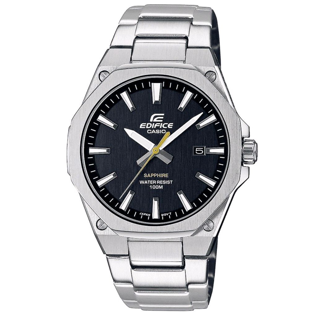 Casio EDIFICE EFR-S108D-1AVUDF Jam Tangan Pria Analog Sapphire Anti Gores EFRS108D EFR-S108D-1A EFR 