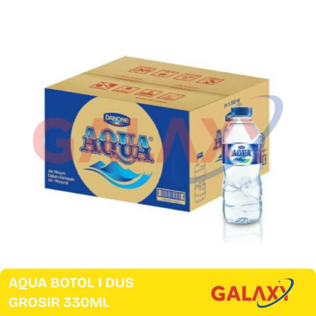 Aqua Botol 1dus Grosir 330ml