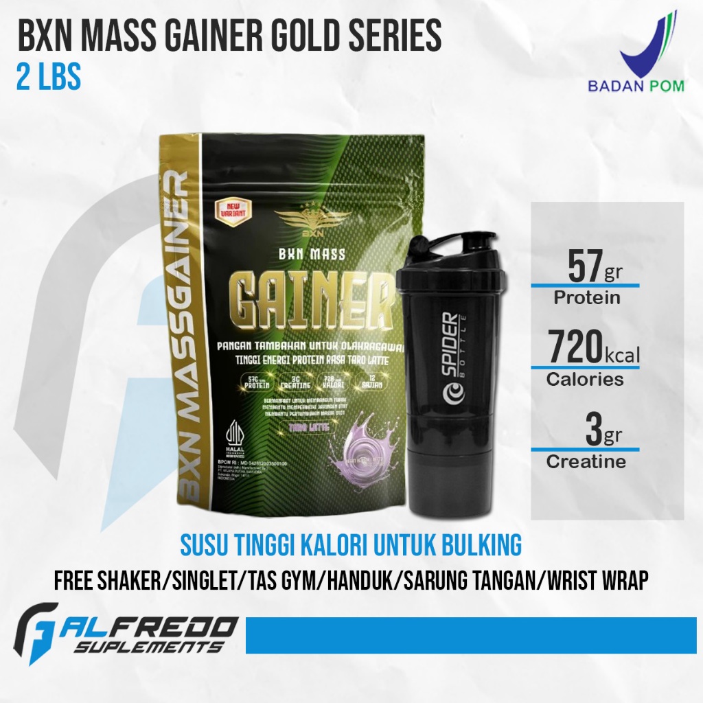 BXN Mass Gainer 2 Lbs Susu Fitness Gym / Bxn Mass Gainer Gold Series