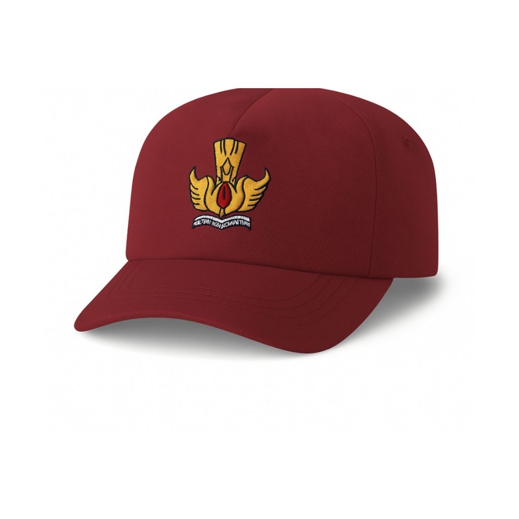 topi sd merah - topi sd bordir - topi sd full merah