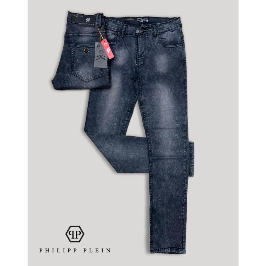 promo celana jeans panjang stred PHILIPP PLEIN denim / jeans impor stret pria terlaris / jeans PHILI