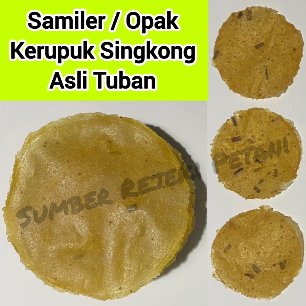 Samiler Opak Kerupuk Singkong Asli Tuban Jumbo Kecil