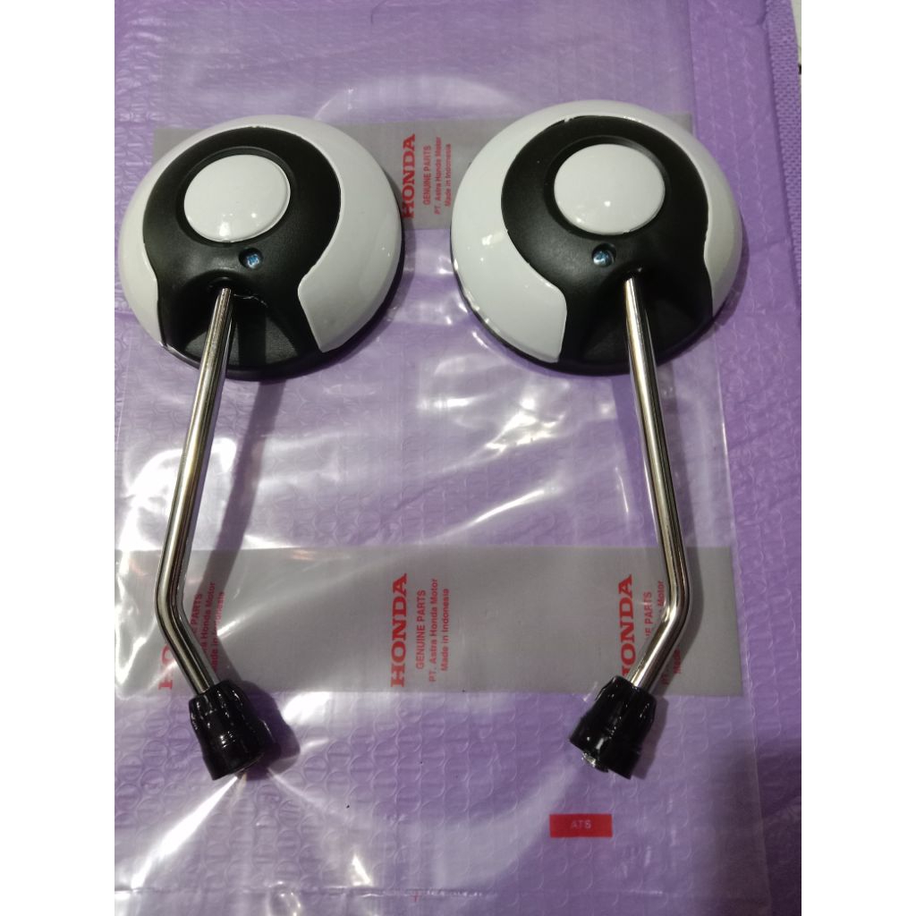 NEW KACA SPION HONDA SCOOPY 2021 -2025 WARNA PUTIH HARGA SEPASANG KUALITAS ORIGINAL HONDA / SPION SC