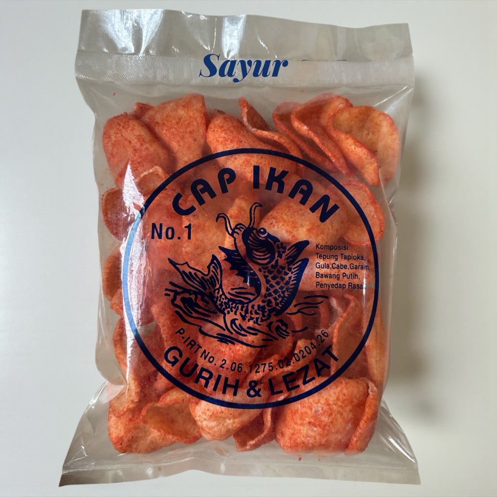 Snack CAP IKAN / Kerupuk Sayur Balado / Kerupuk CAP IKAN