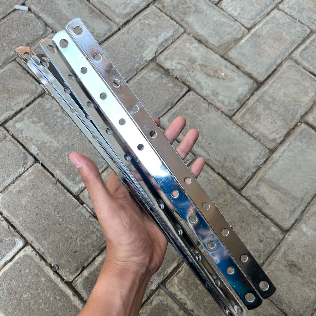 Penggaris lubang besi chrome/panel plat lubang besi chrome/panel lubang plat besi chrome tebal