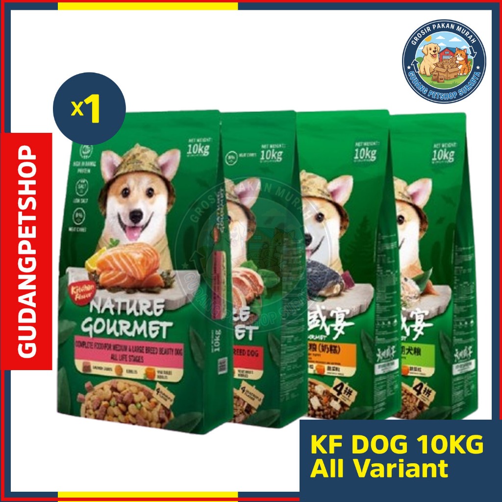 [SMALL BREED] KF Dog 10 kg - KF dog - Kitchen Flavor Nature Gourmet Dog 10 Kg All Variant - KF Natur