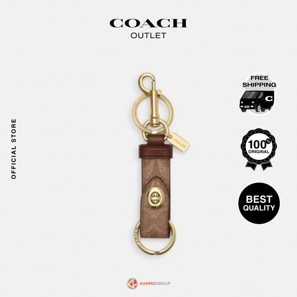 Coach Trigger Snap Bag Charm - Gantungan Tas