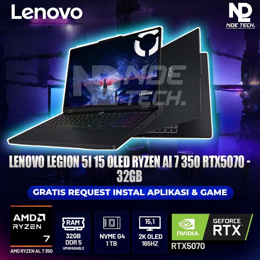 LENOVO LEGION 5I 15 OLED RYZEN AI 7 350 RTX5070