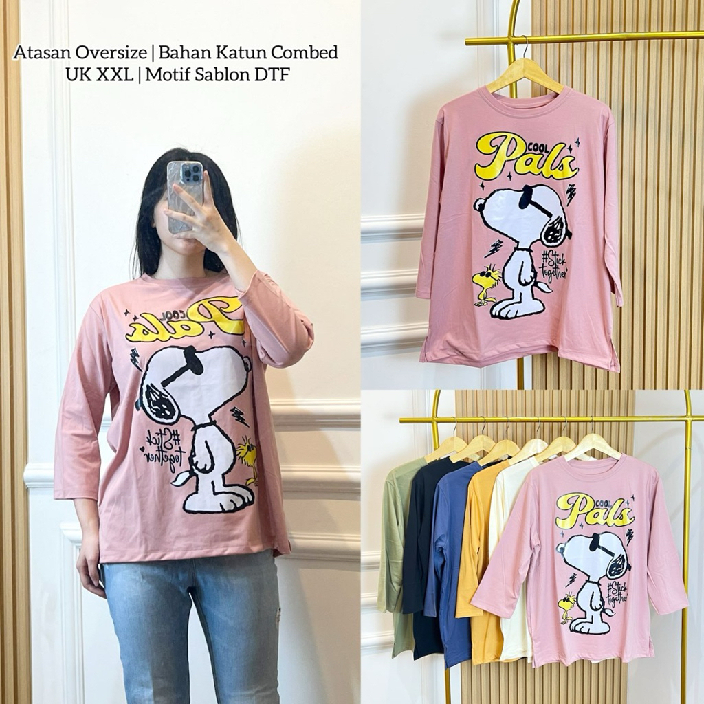 KAOS WANITA OVERSIZE KATUN COMBED / KAOS WANITA VIRAL COMBED / KAOS WANITA KOREA / kaos viral wanita