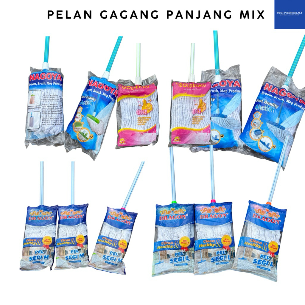 Pelan Lantai Pel Lantai Panjang Pel Lantai Gagang Pel Lantai set + Gagang