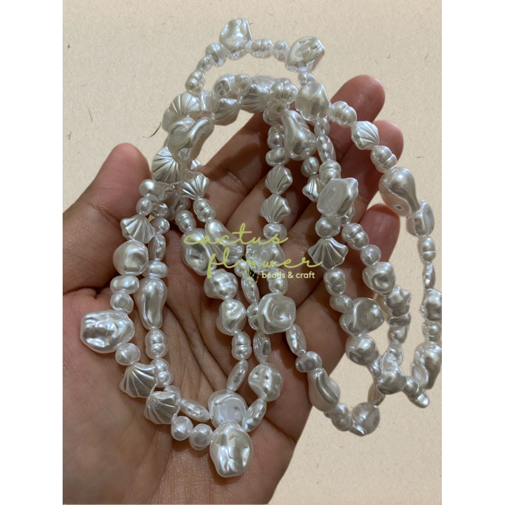 Manik-manik Mutiara Sintetis 6 Model Campur