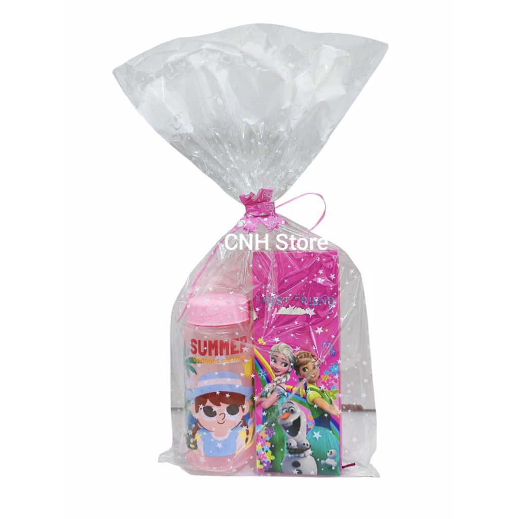 2 IN 1 SOUVENIR ULTAH ANAK / HAMPERS ULANG TAHUN TEMPAT PENSIL BOTOL MINUM