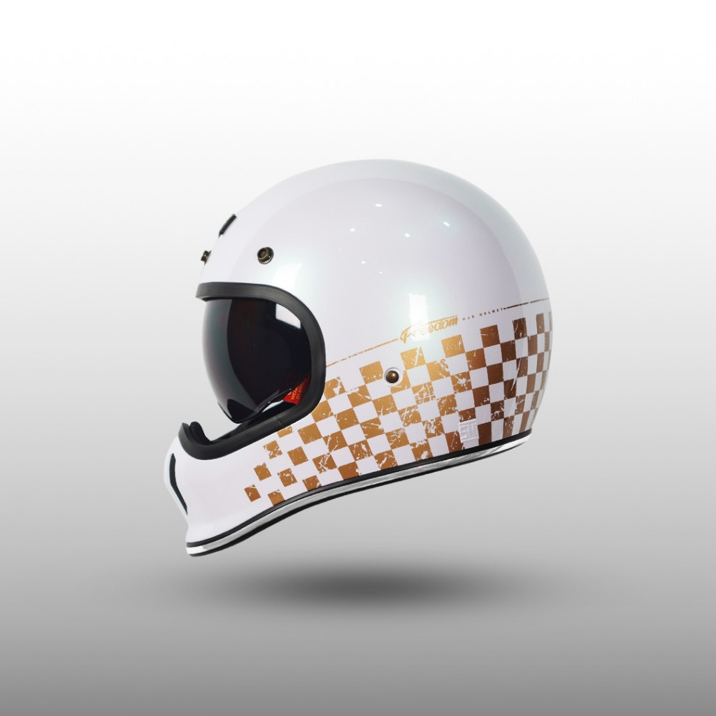 NJS Freedom Piston - Helm Retro | NJS | Fullface | Retro | NJS Freedom | Piston | NJS Motif | NJS OR