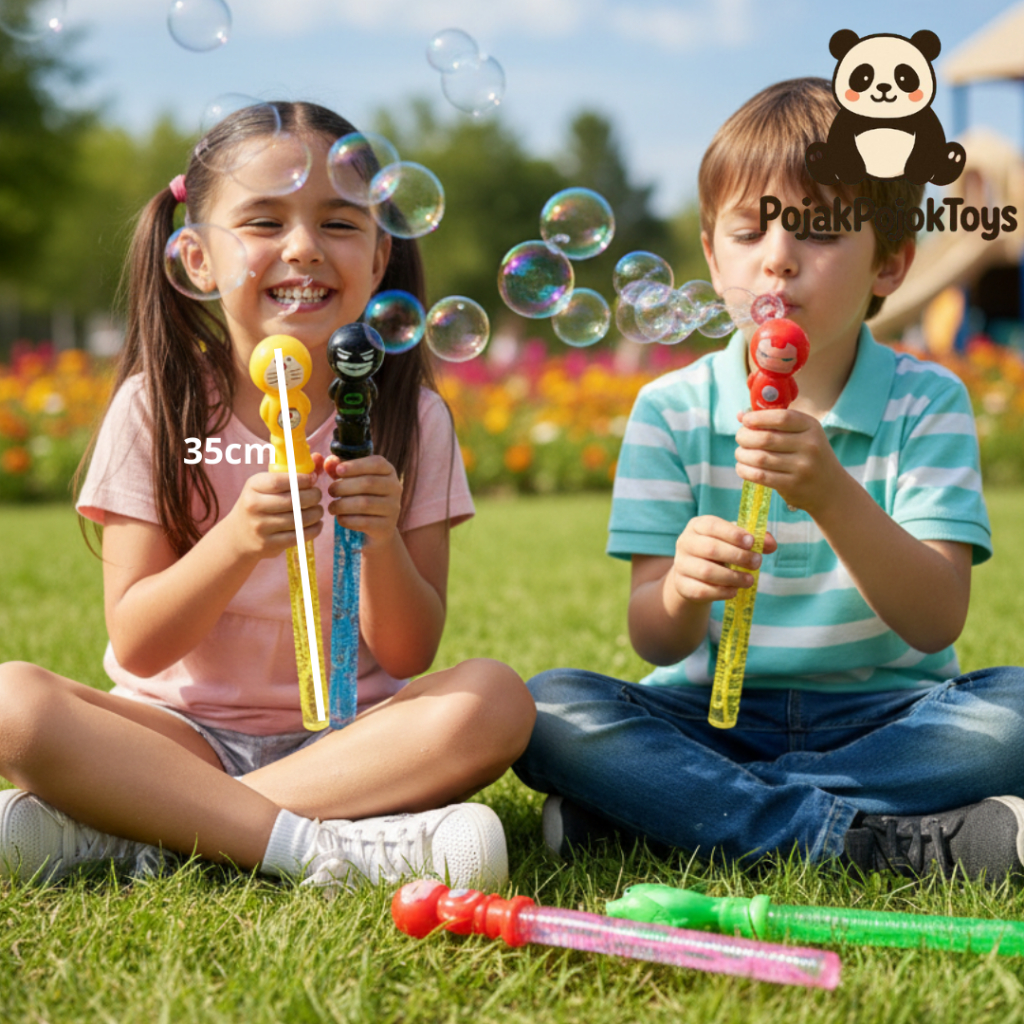 MAINAN ANAK GELEMBUNG SABUN BUBBLE POP STICK SABUN GELEMBUNG BALON - MAINAN GELEMBUNG TIUP