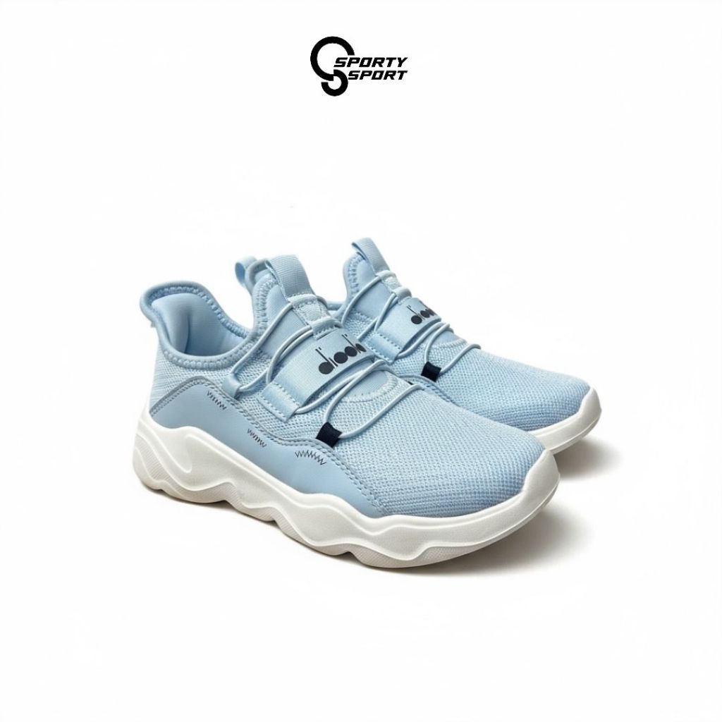 SEPATU WALKING WANITA KIDS DIADORA SLIP ON NICOLE JR LT BLUE