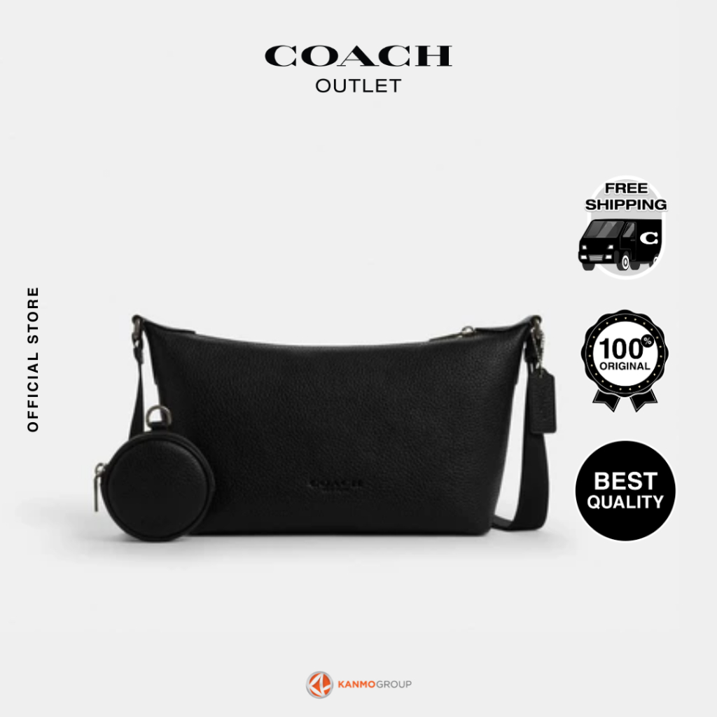 Coach Small Finn Crossbody with Pouch in Maxi Signature Canvas - Tas Selempang Wanita