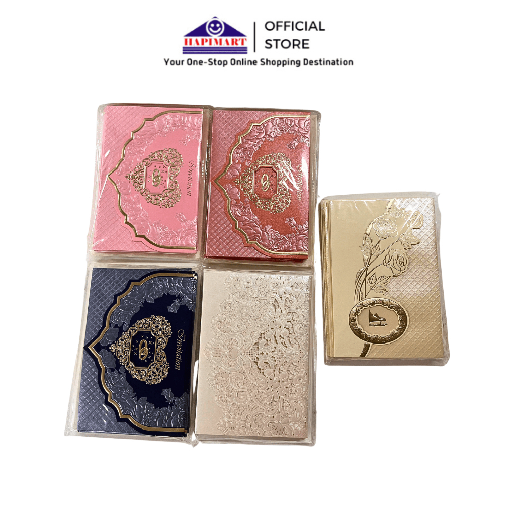 Amplop Undangan Motif Aesthetic 19x13/Amplop Undangan Plus Hardcover Isi 10/Kartu Undangan