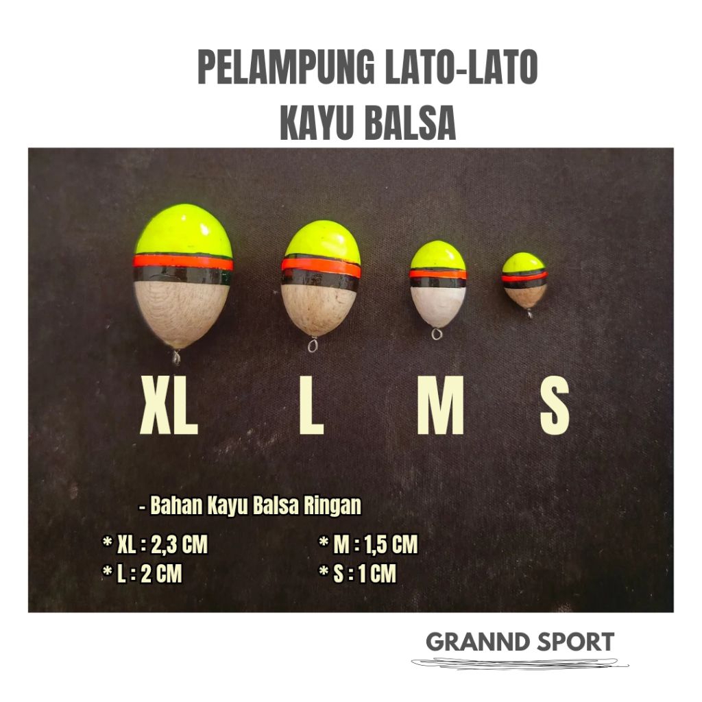 PELAMPUNG/KUMBUL/KAMBANGAN LATO-LATO KAYU BALSA