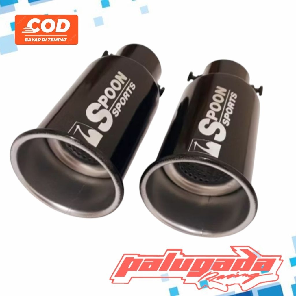 Variasi Ujung Knalpot Mobil Spoon Sport Model Baut Segala Jenis Mobil
