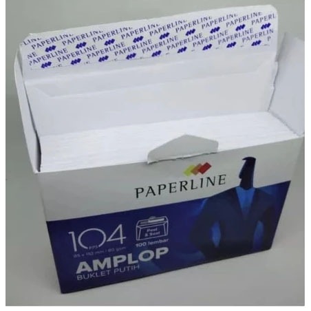Amplop Putih PAPERLINE 104 / Amplop Paperline 104 Kecil/Pendek