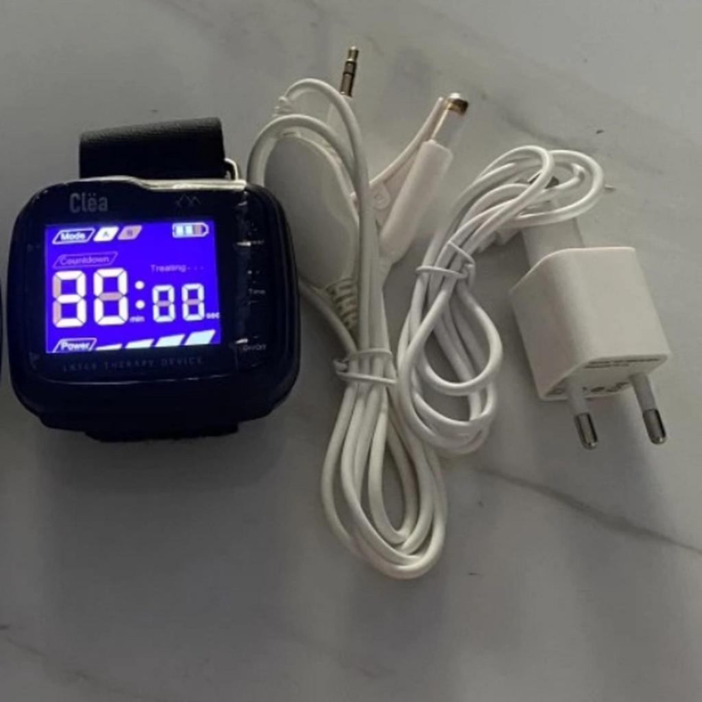 Clea laser jam tangan terapi 10 titik dr laser new , charger dan kabel
