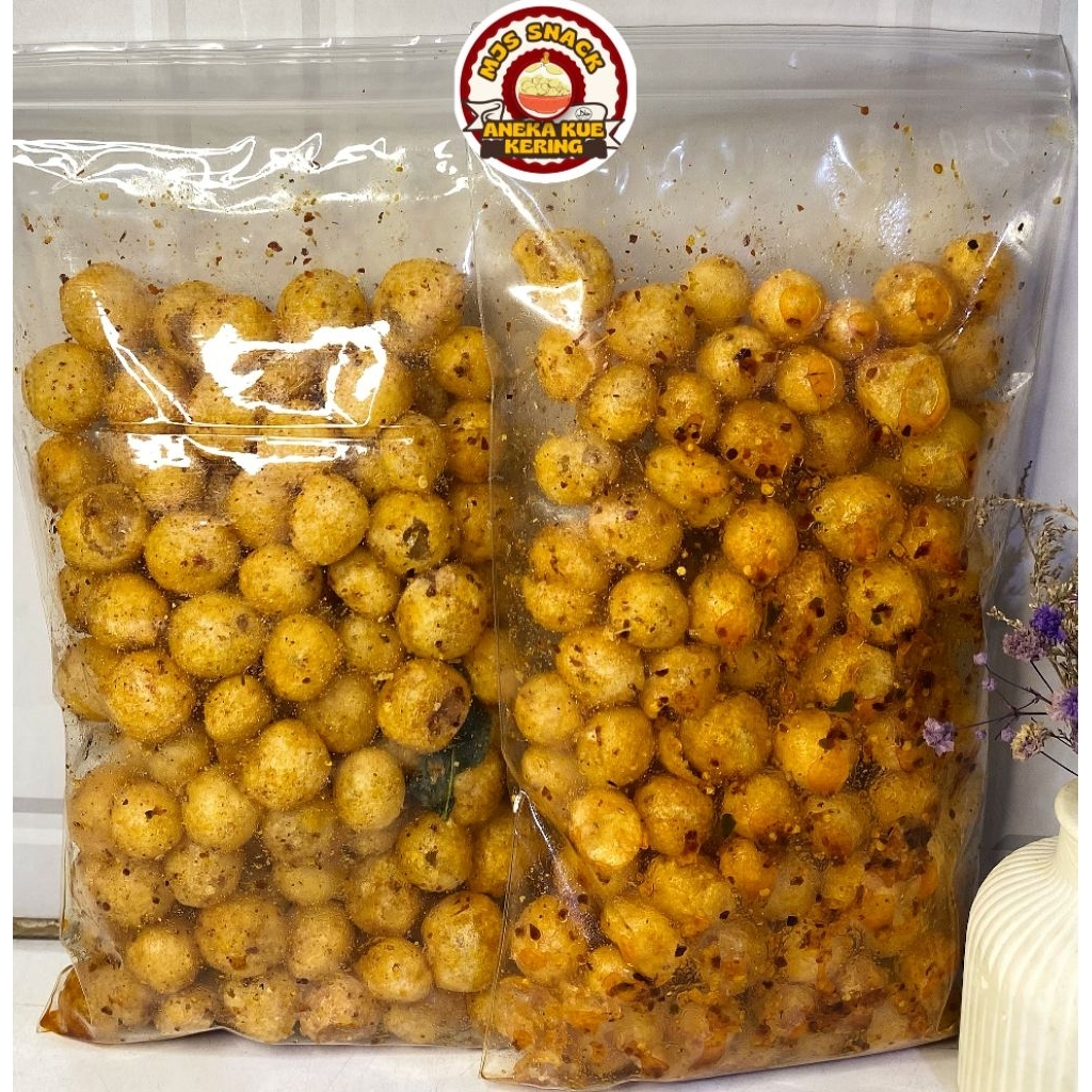 CIMOL KERING PEDAS DAUN JERUK 150GR/SNACK KILOAN