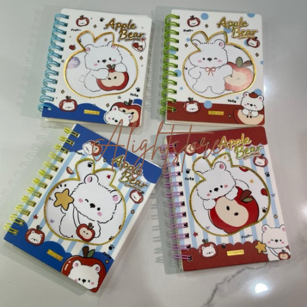 Buku notebook mini spiral apple pie buku catatan
