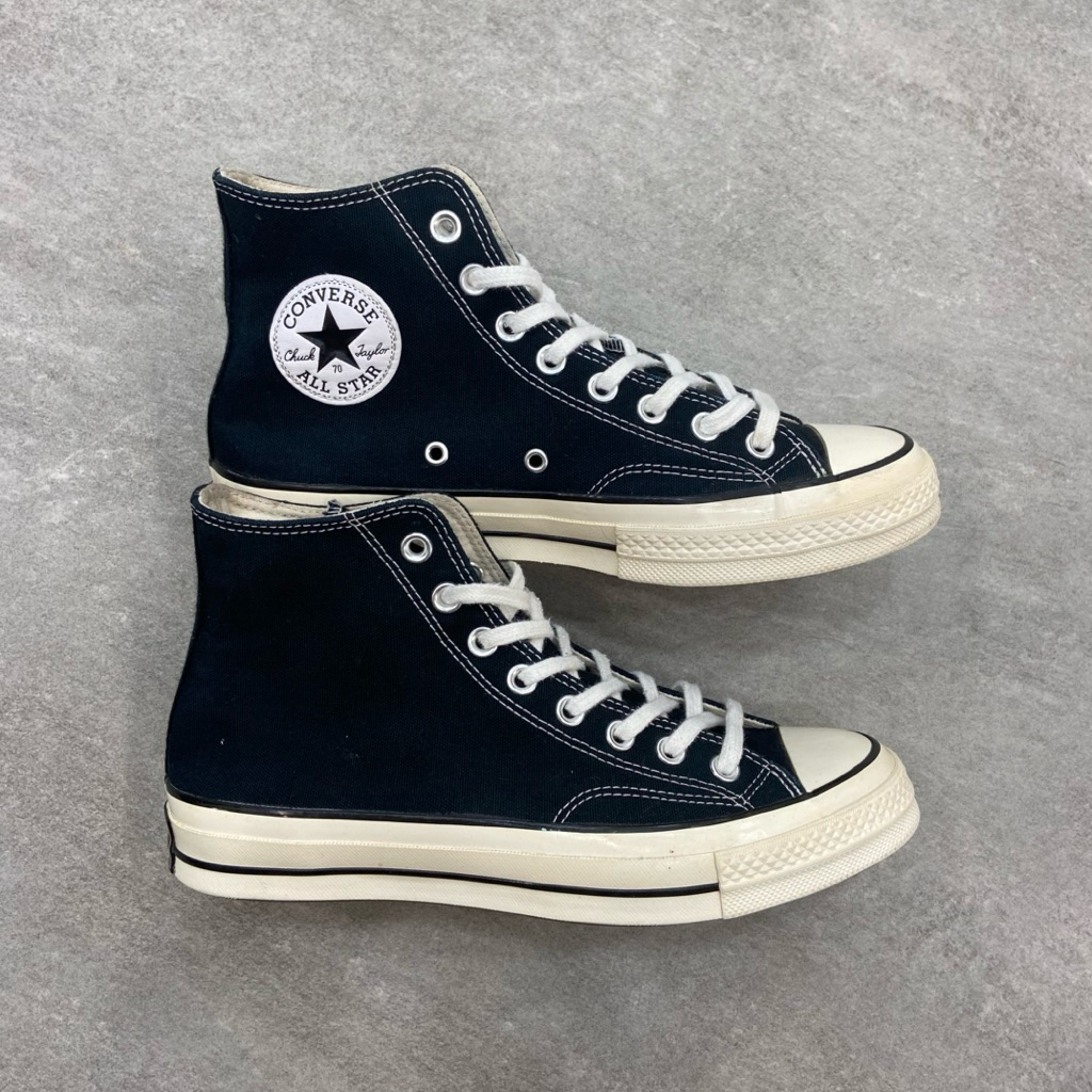 [Size 40] Converse Chuck Taylor All Star 70S High Black White Second Original