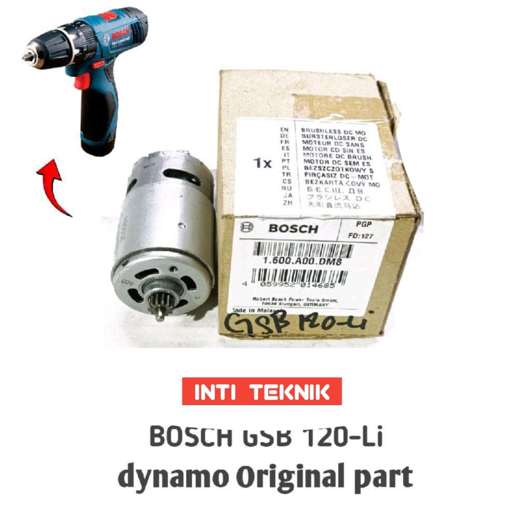 Dynamo untuk Bosch GSB 120-Li mesin bor cas 10mm dynamo original