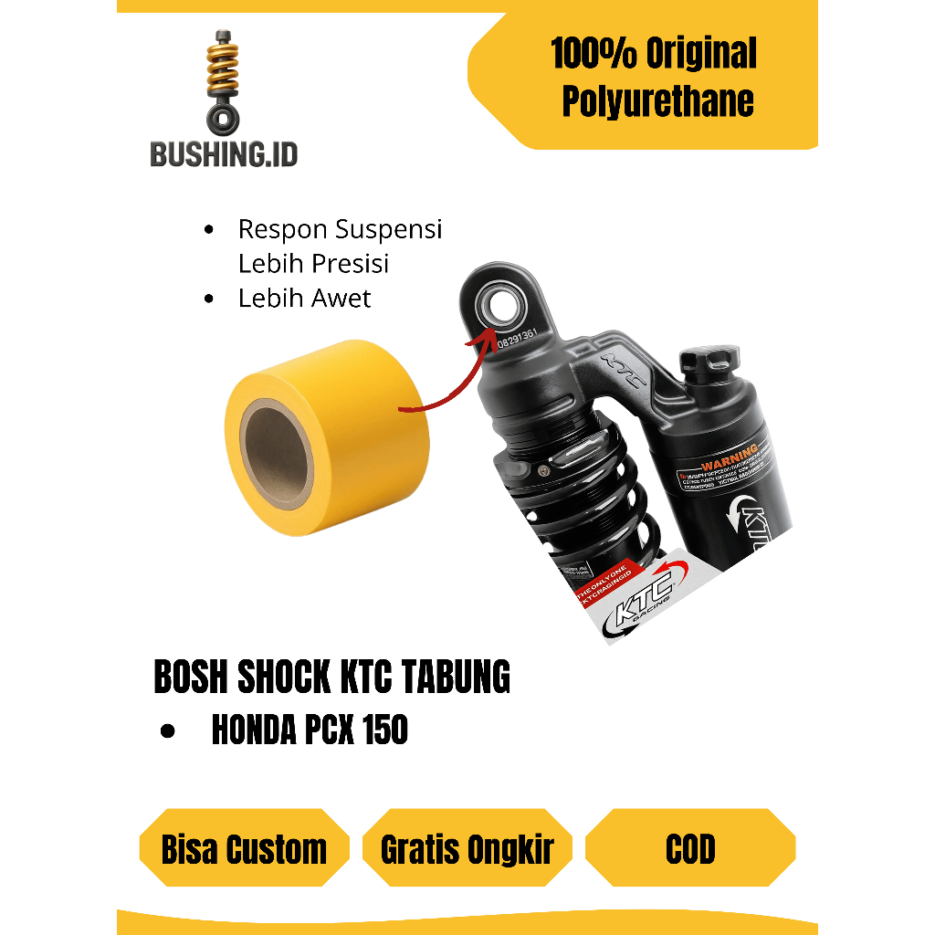 Bushing Shock KTC Tabung Honda PCX 150