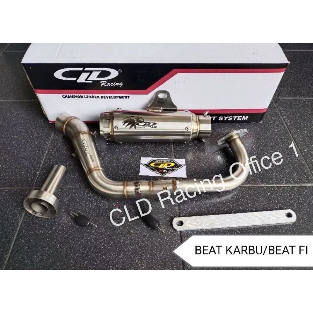 Knalpot CLD Racing Type FALCON SERIES For Beat Karbu,Beat Fi, Vario 110,Vario 125/150 Original CLD R