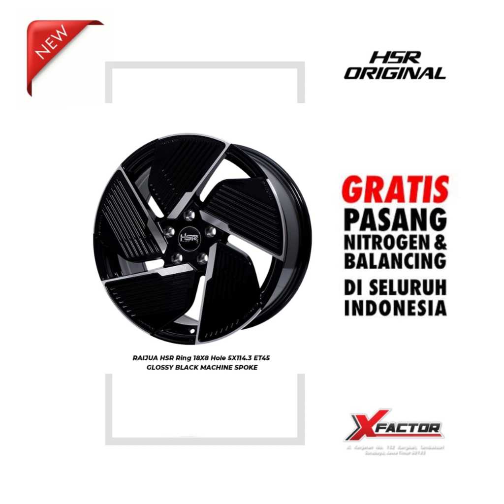 VELG MOBIL R18 HSR R18 RAIJUA R18X8 H 5X114,3 ET45