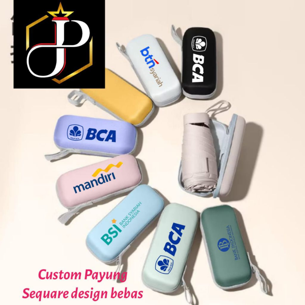 (custom)payung lipat mini anti UV sequare/payung lipat custom/payung lipat souvenir/payung custom