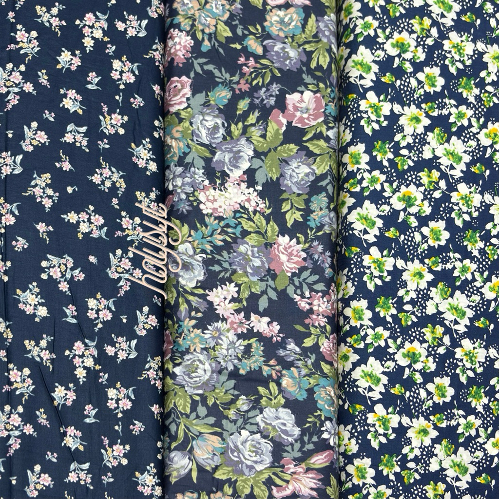 KATUN JEPANG JAPAN COTTON JAPAN DESIGN TOKAI SENKO NAVY BLUE SERIES