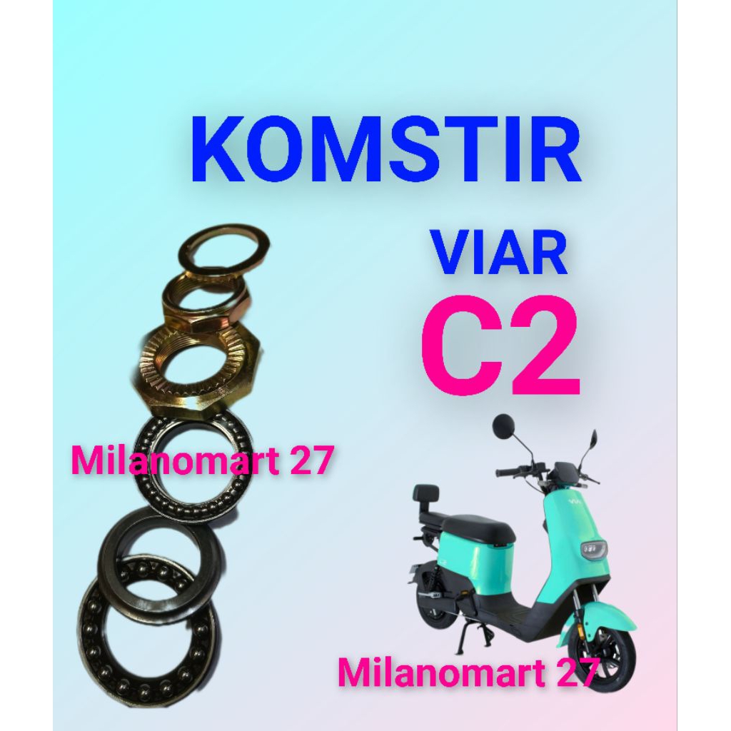 komstir viar C2 kones headset komfork sepeda listrik viar C2