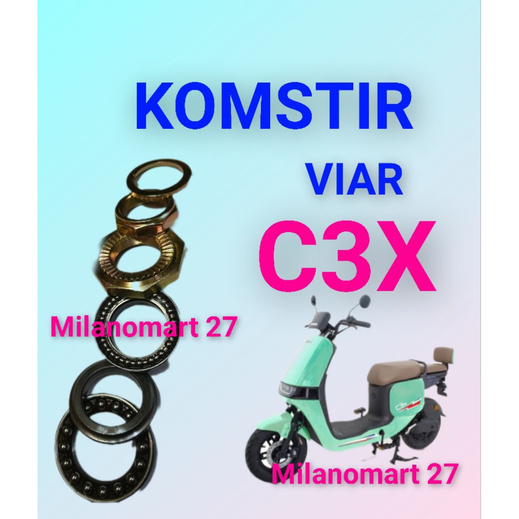 komstir viar C3X kones headset komfork sepeda listrik viar C3X