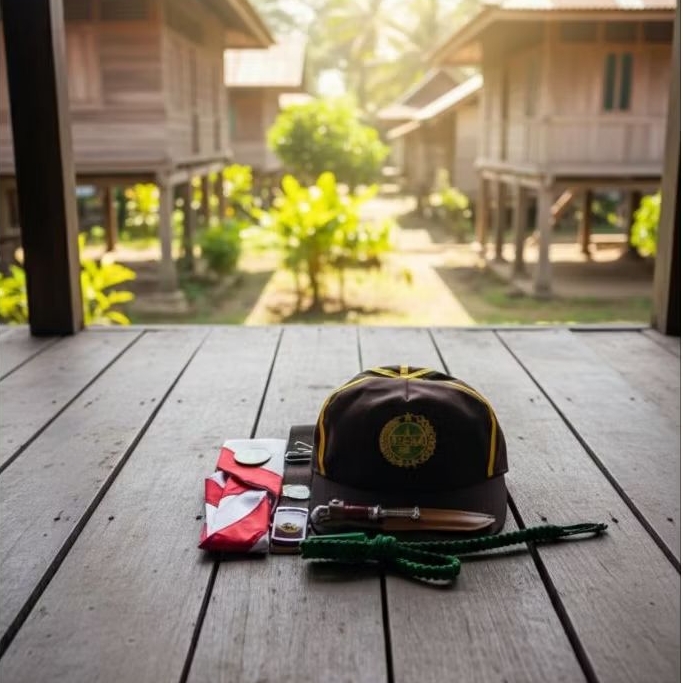 set atribut perlengkapan sekolah pramuka siaga putri
