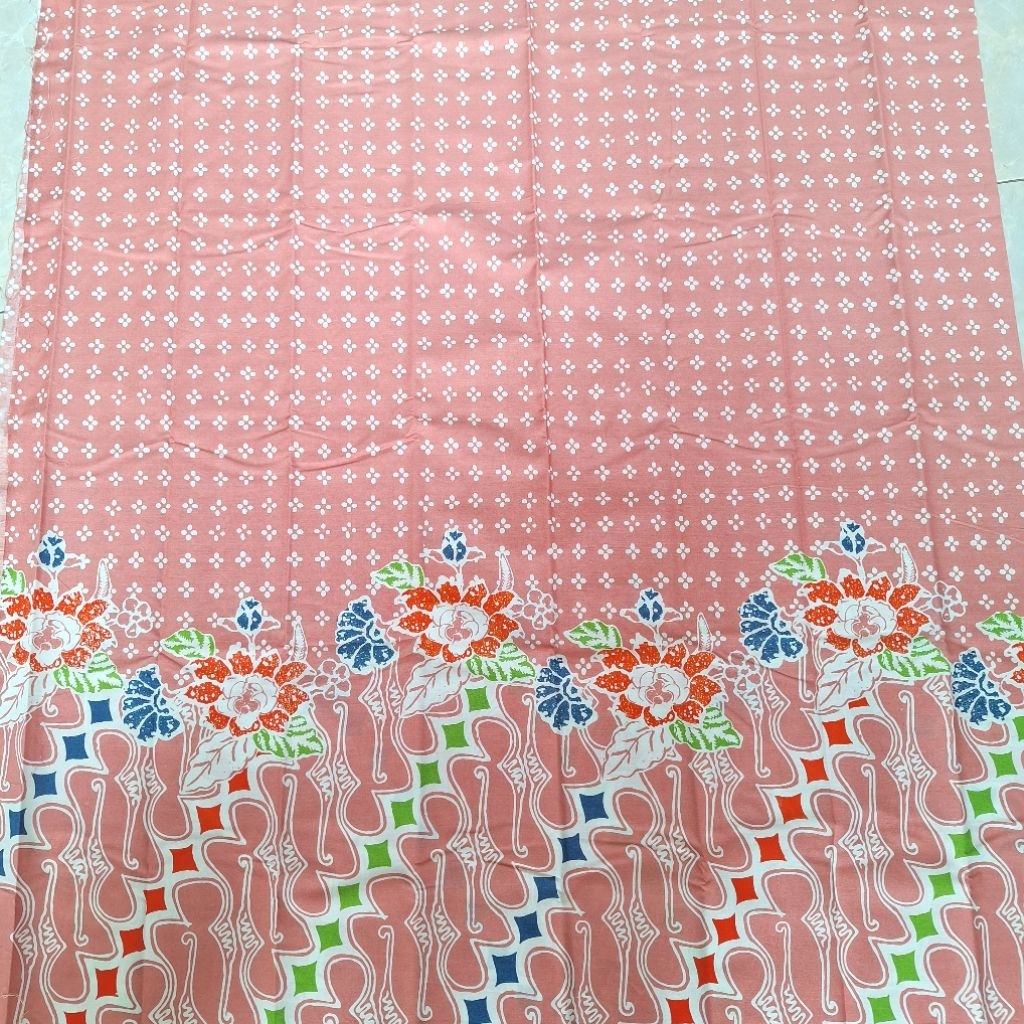 Kain Batik Halus Kain Batik TRR Kain Batik Warna Pink Soft