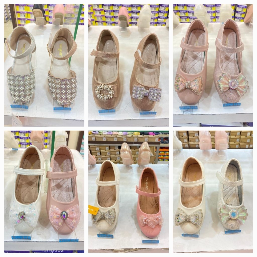 sepatu anak pesta flatshoes yongkids