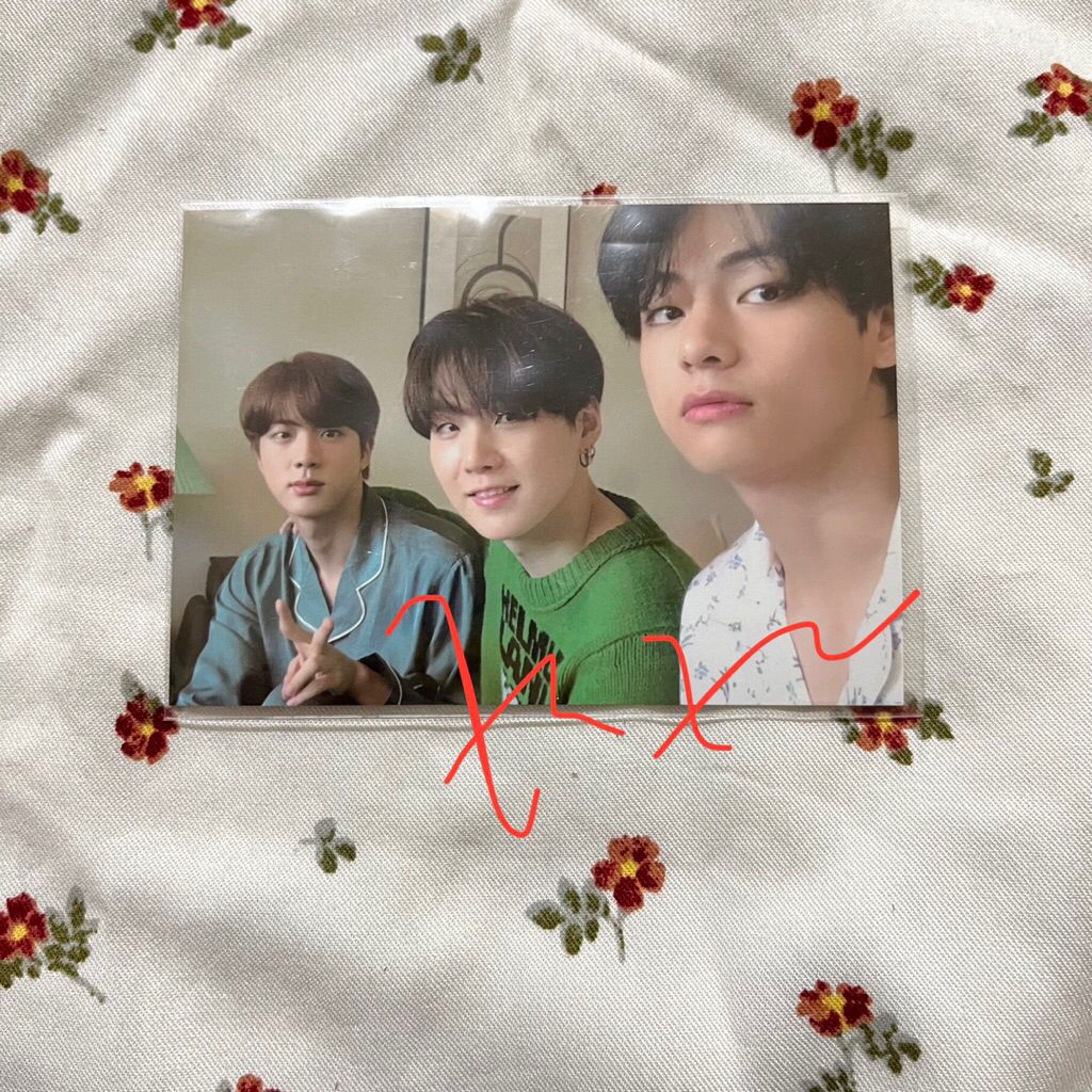 [Ready Stock] Official BTS BE Eco Bag Mini Photocard Unit Jin/Suga/V
