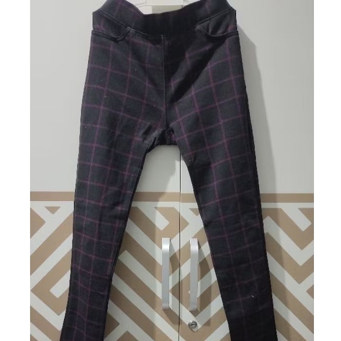 BARU | jegging kotak2 anak place branded mall sale not PL 8-9 tahun