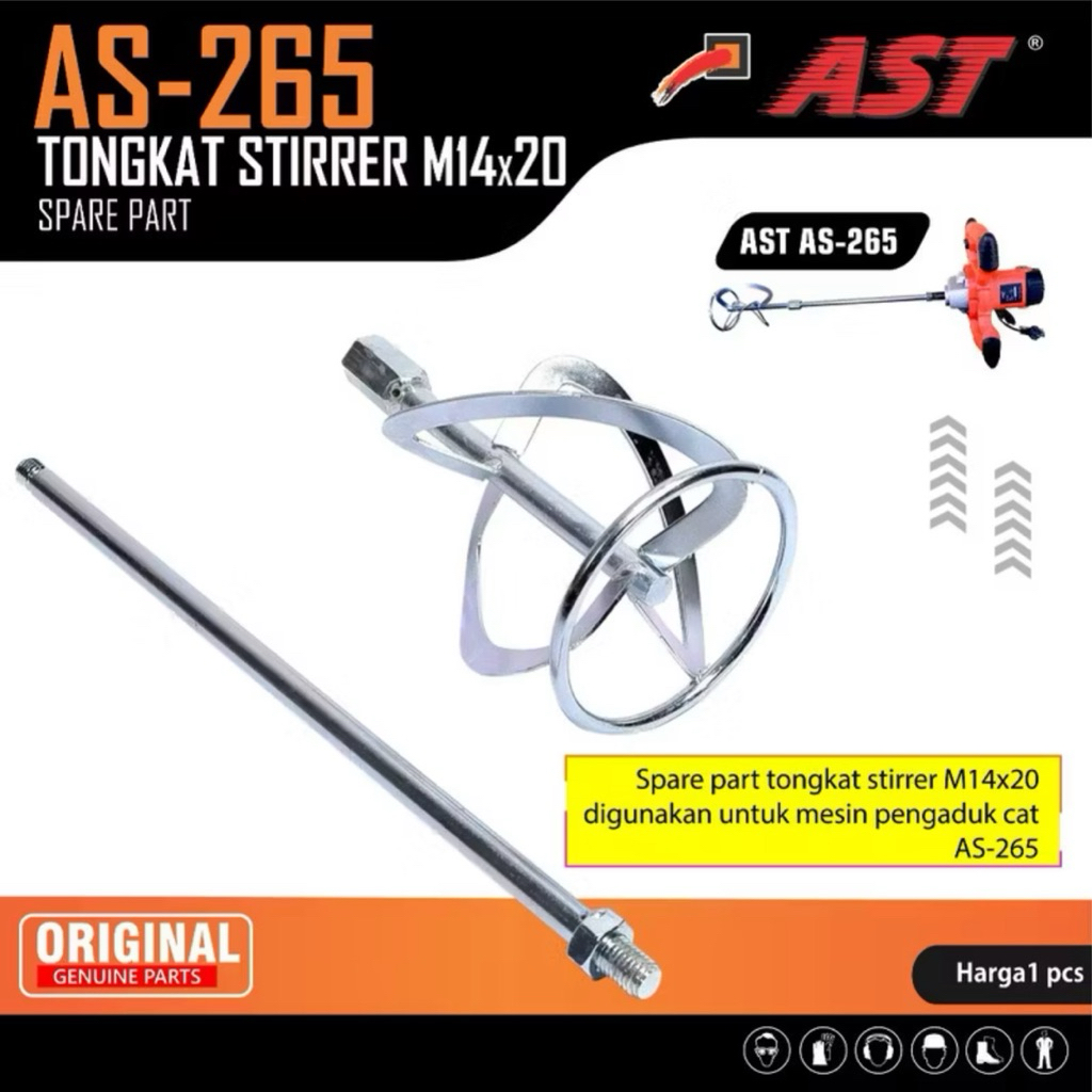 Ast spare part tongkat stirrer pengaduk cat AS-265/ LX-56