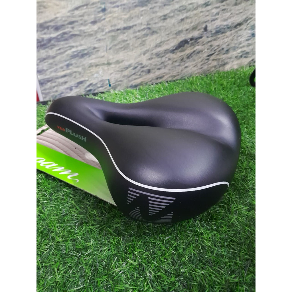 Sadel/Saddle/Jok Sepeda VELO Gel Plush Voam VL-6103E dengan PER