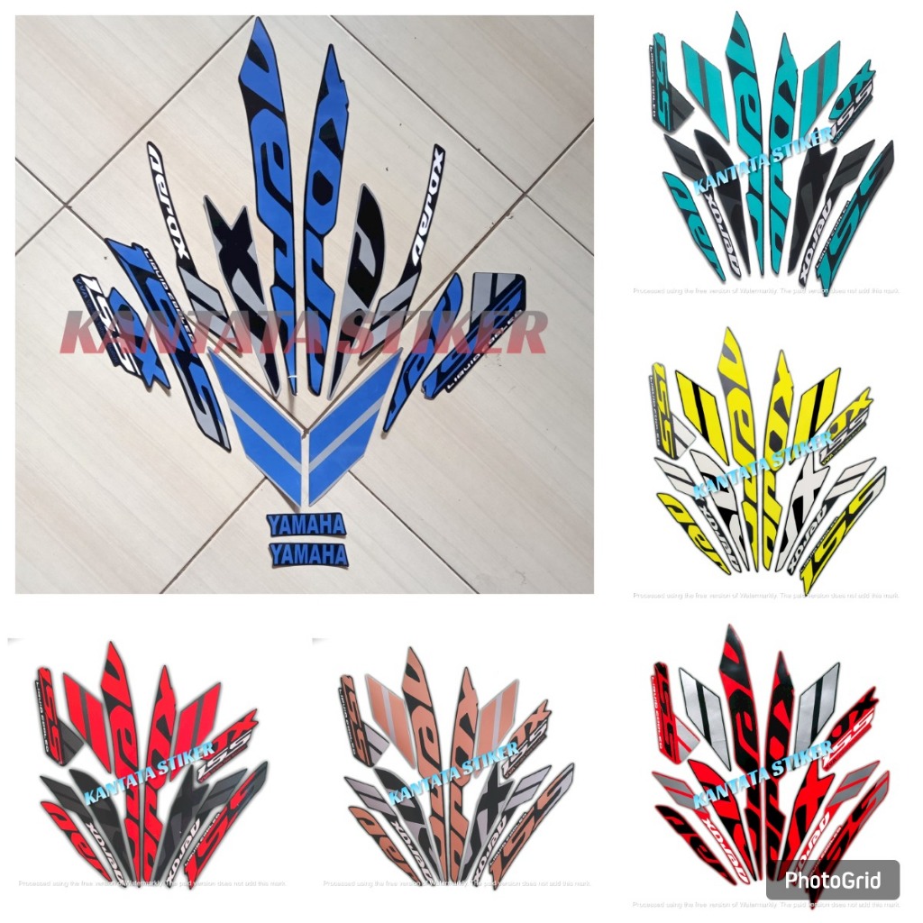 STIKER SRIPING MOTOR YAMAHA AEROX VVA 155 2019 SEPASANG FULL SET