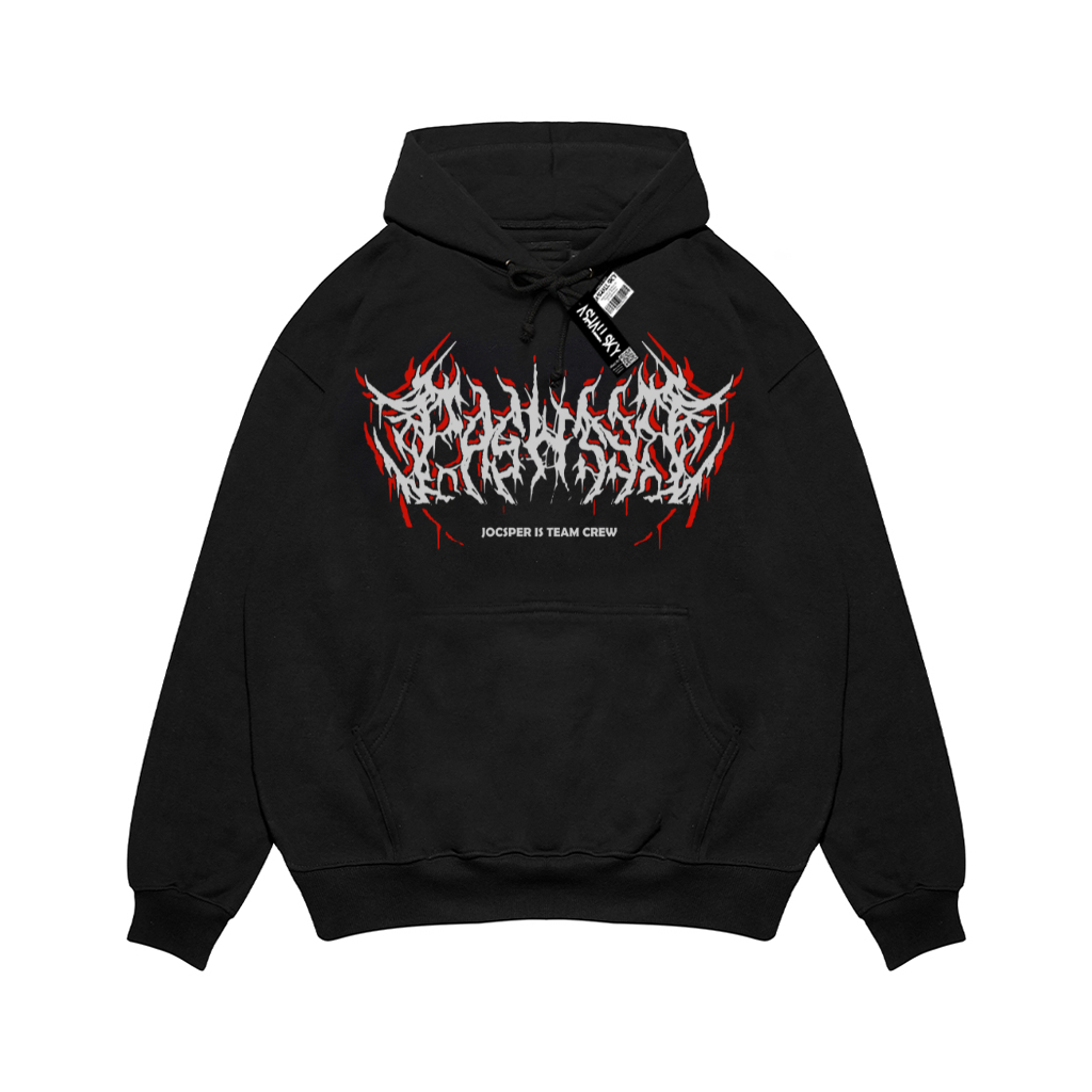 Ashall_Store  Pullover Hoodie Metal Black Jocsper Good Quality |Hoodie Metal